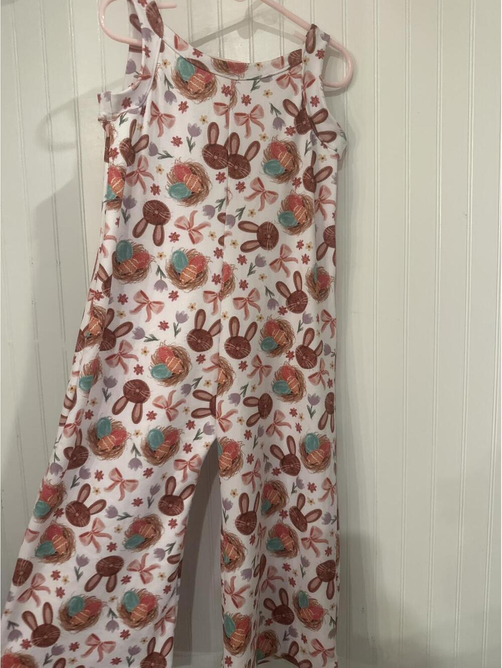 Totally Taylord Handmade Easter Jumpsuit Size 3T